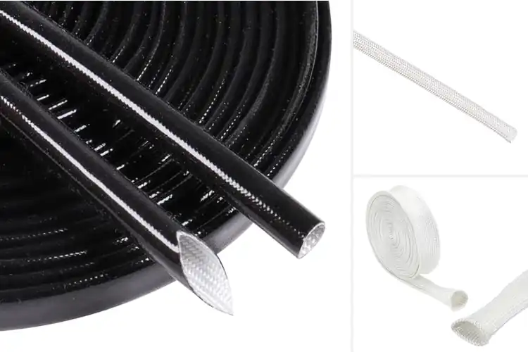 Detailed view of Best High Temperature Fiberglass Wire Shield Sleeve