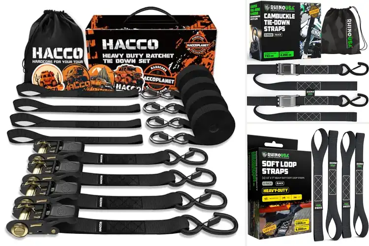 Detailed view of Best Motorcycle Tie Down Straps