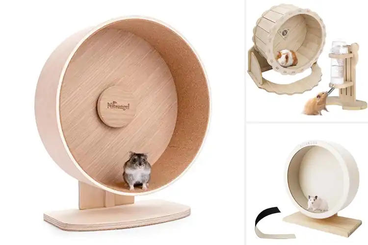 Detailed view of Best Multi Habitat Use Wooden Hamster Wheel