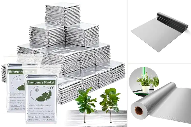 Detailed view of Best Outdoor Plant Cooling Mylar Film