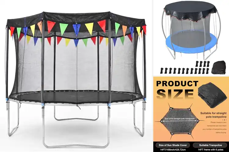 Detailed view of Best Quick-Install Trampoline Shades