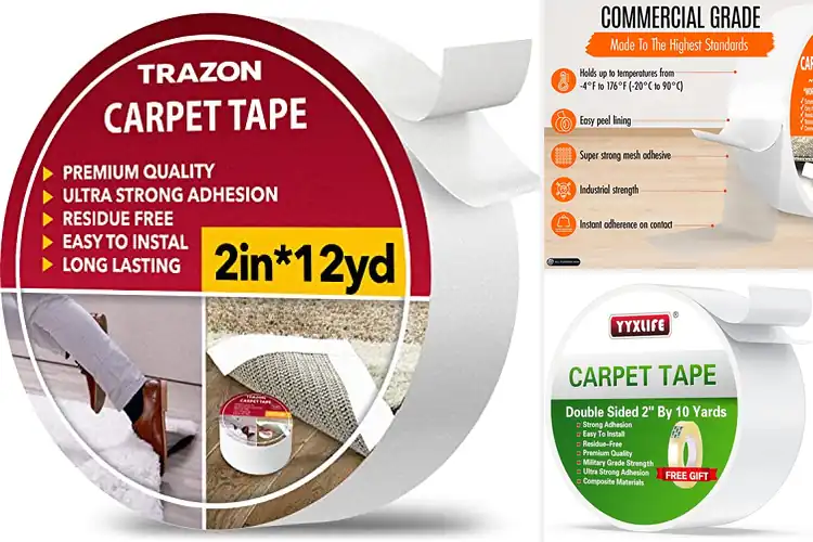 Detailed view of Best Residue-Free Rug Tapes