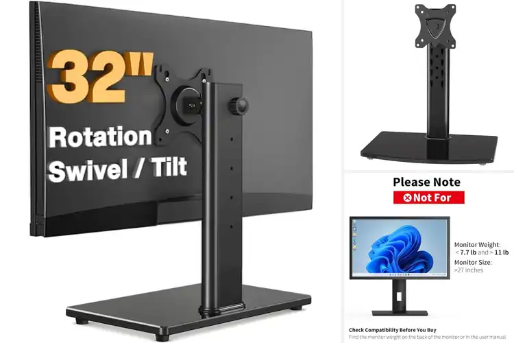 Detailed view of Best Tilting Swiveling Rotating Monitor Stands