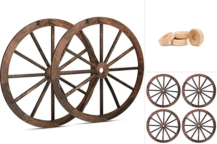 Detailed view of Best Wooden Wheels: Top 10 Rustic Picks for DIY Projects